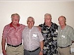 Photo of the new officers.  Jack Turley, Tom Bernard, Joseph Hogue, Jim Kress