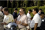 Linda and Bill Simms, followed by Nap Ferraris & Manny Barrientos