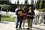 Ed Armstrong with friends, Irma McKenna & Gloria Breault