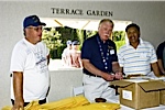 Bob Sheard, Jack Turley & Nap Ferraris at the registration table