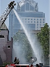 Firemen trying to put the blaze out