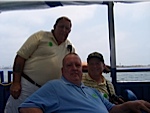 Rusty Howell, Todd Fowler and Jim Kress taking the
harbor cruise