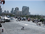 General view of the planes, sitting on the deck