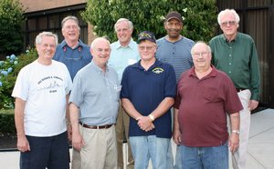 <b>Weapons Department:<br>1st Row:</b> Al Davidson, Dave Loring, Don Kruger, Lefty Millman<br><b>2nd Row:</b> Bill Albritton, Lee Baly, Leon Bean, Gary Jones