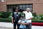 Ernie Carter, Dewayne Gardner & Leon Bean in front of the Crowne Plaza