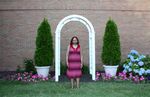 Nesha Hillman in front of the Crowne Plaza hotel