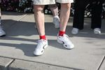 Who would wear <Font Color=#FF0000>Red</Font> Socks???