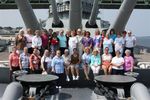 Wives of the Edwards crew under #1 gun mount