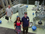 Nesha & Bill Hillman, Joe trytten in background on Soviet built Corvette Hiddensee