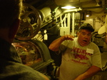 John Crawford explaining how the submarine engine works