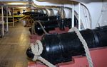 USS Constitution Main deck battery