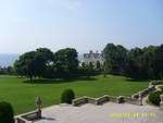 Entrance to Vanderbilt Mansion in Newport, RI.